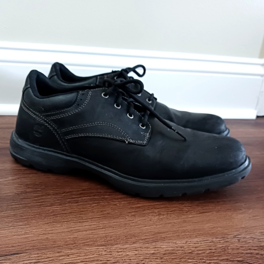 Timberland Earthkeepers Sz 10 Richmont PTO Mens Leather Oxford shoe #5051A Black